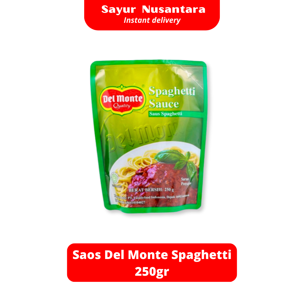 

Saos Del Monte Spaghetti 250gr - Sayur Nusantara