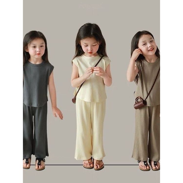 Baju Setelan Anak Perempuan Cewek /Setelan anak perempuan celana panjang 0-7th import /Kids set casu