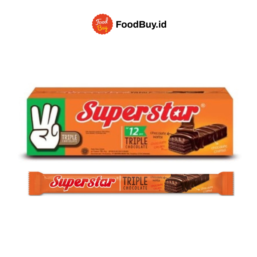 

Paket 1 Pack - Superstar Triple Chocolate 16gr (20 pcs)