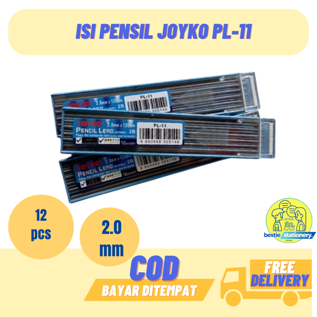 

JUAL SATUAN ISI PENSIL JOYKO PL-11 / PENCIL LEAD 2B