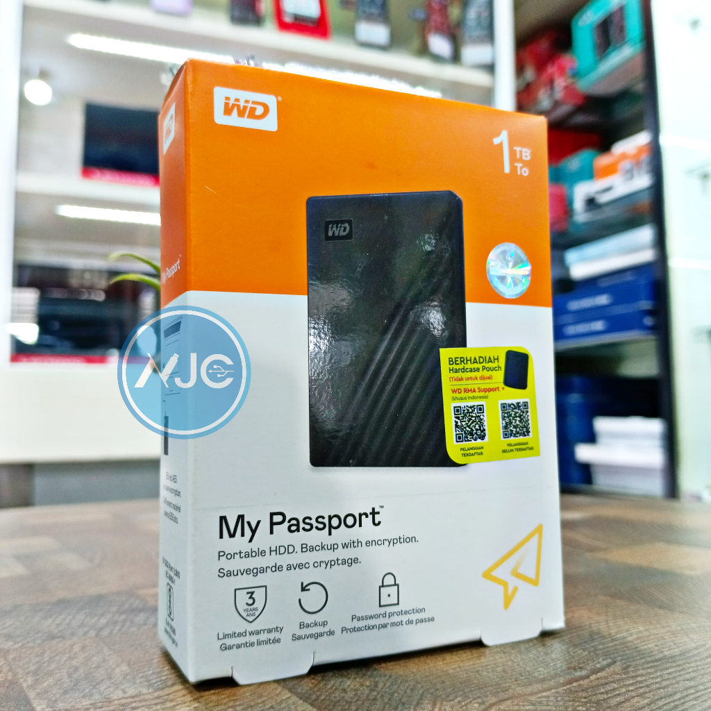 HARDDISK / HDD EXTERNAL WD MY PASSPORT 1TB / 2TB / 4TB