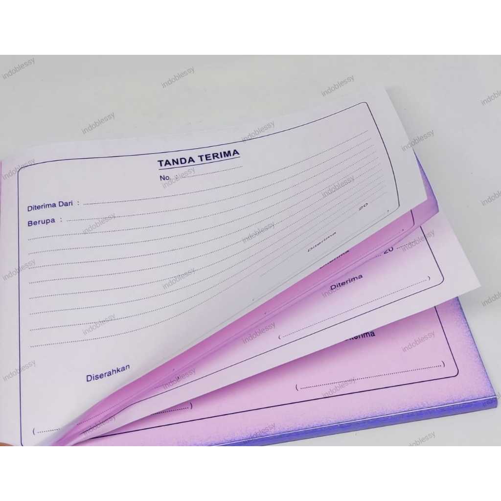 

BUKU TANDA TERIMA BARANG 1/2 FOLIO NCR 2 Rangkap Putih - Merah RB9