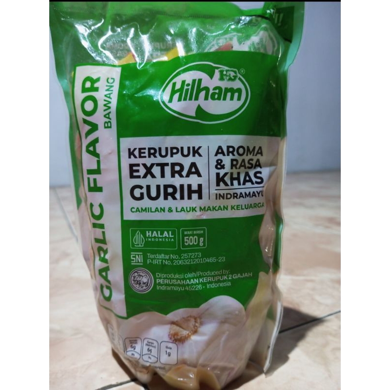 

Krupuk sari bawang HILHAM 500g