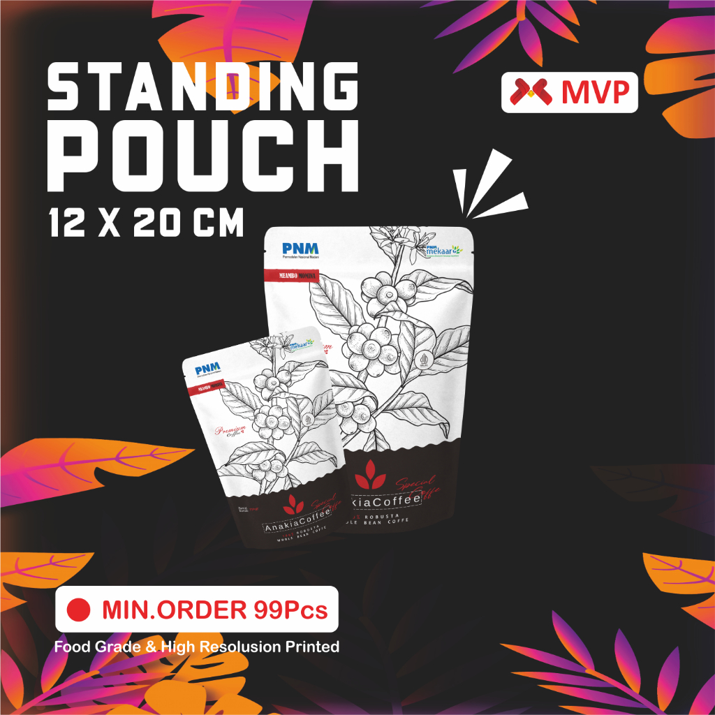 

KEMASAN MAKANAN STANDING POUCH - 12x20cm