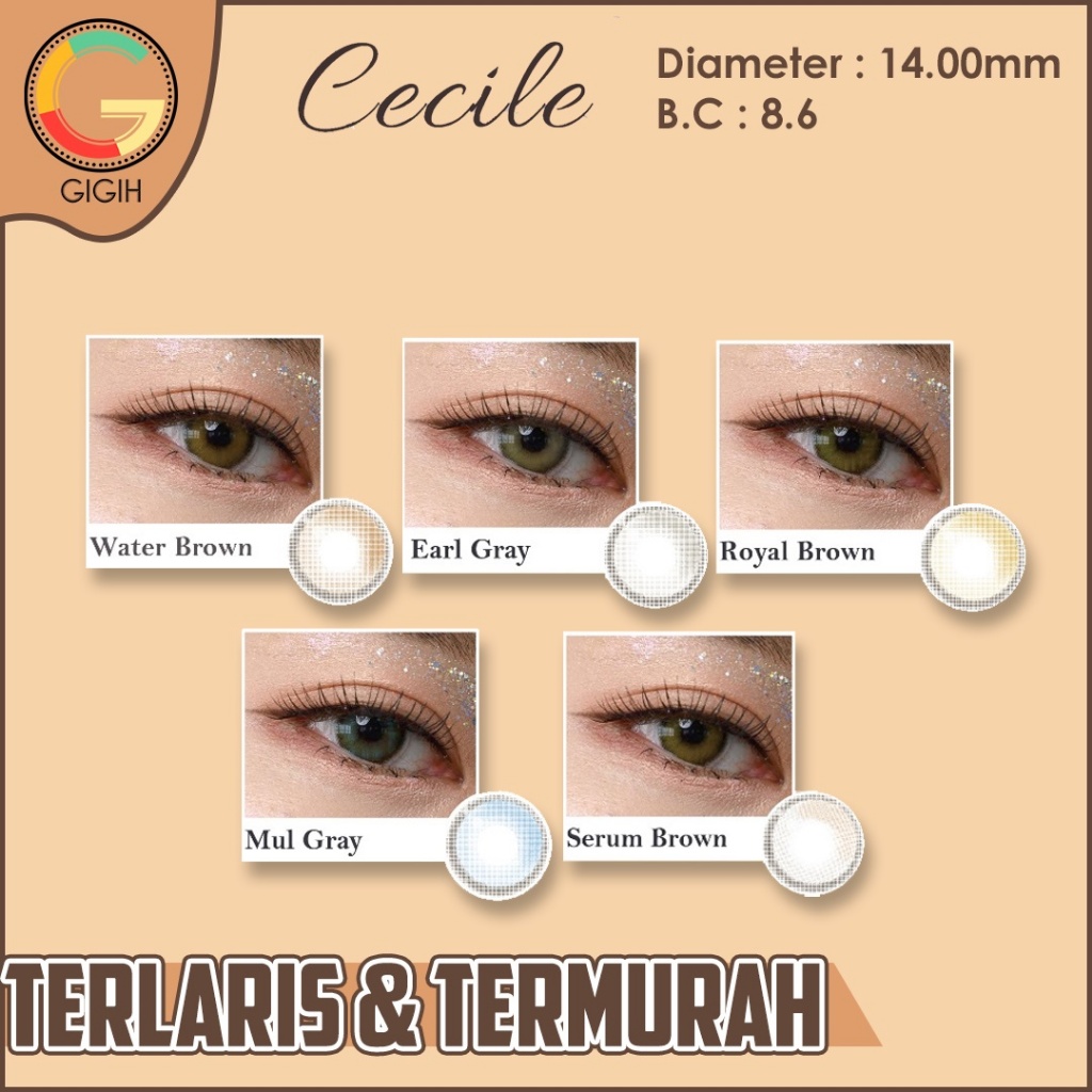 SOFTLENS CECILE NORMAL BY EOS 14.00MM + FREE CASE