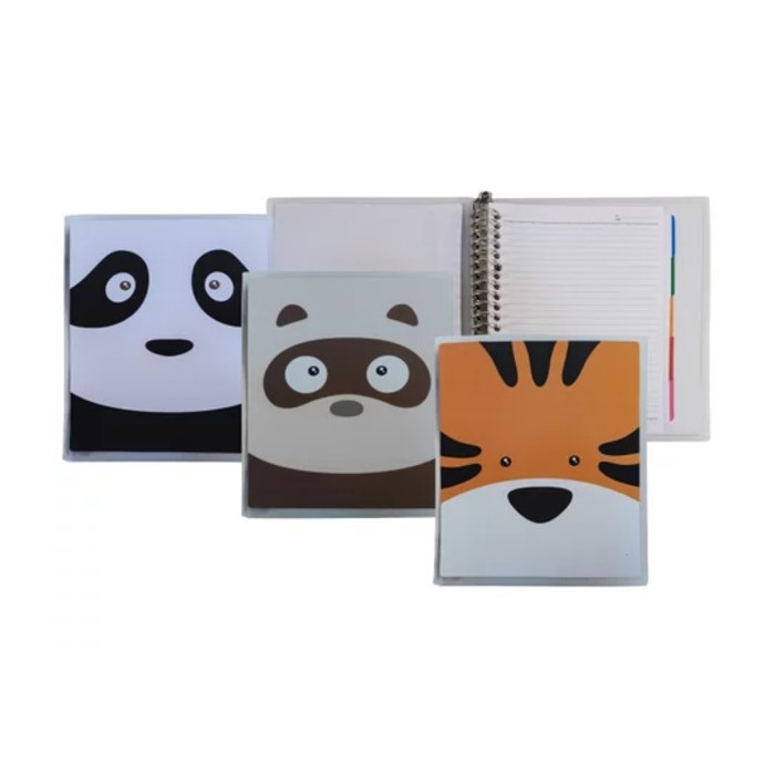 

Binder Note / Map Binder File A5 20 Ring - Joyko Animal Face Fancy Character MURAH