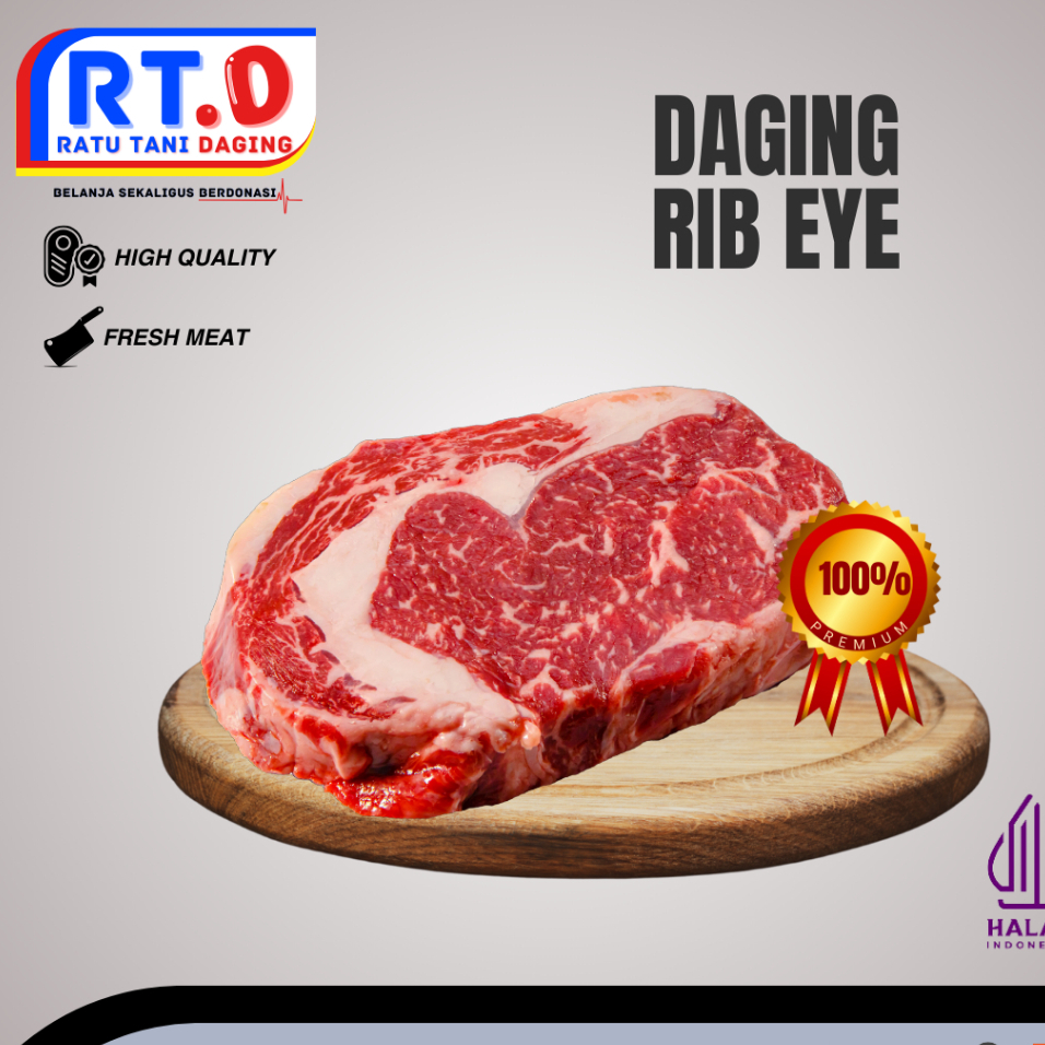 

daging sapi ribeye \ ribeye steak 500gram