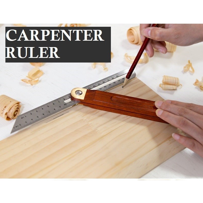 

Penggaris Sudut Siku Speed Square Carpenter Adjustable 360 Derajat