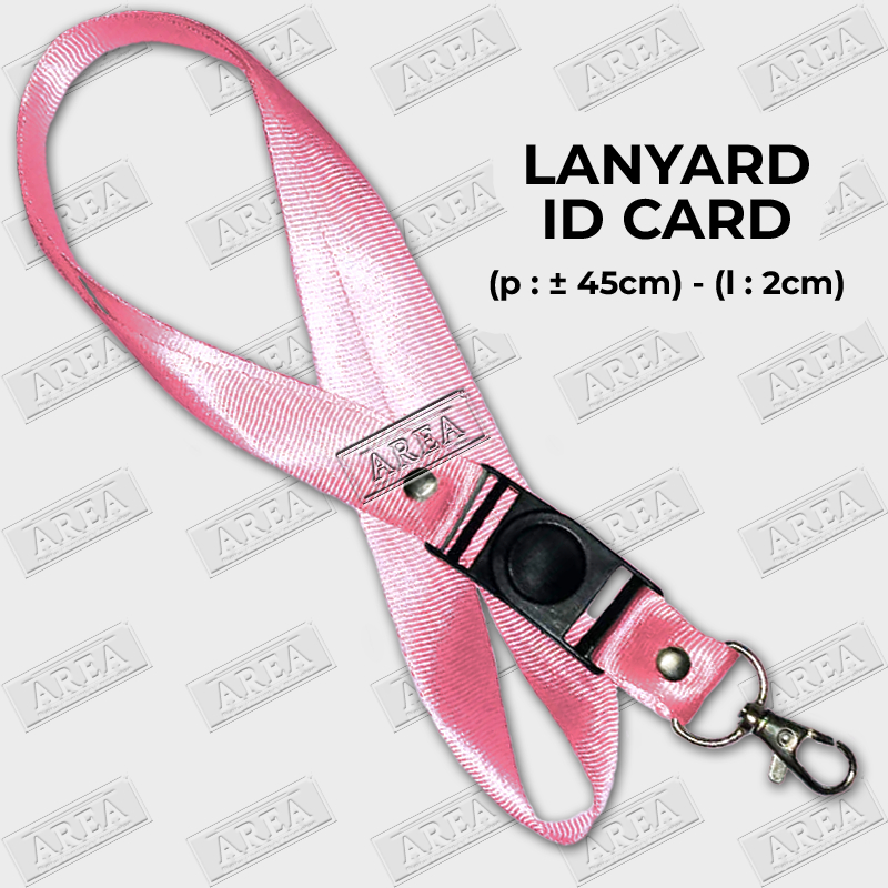 

Lanyard Pink (Merah Muda) ID Card/Tali Gantungan Kartu Identitas Polos
