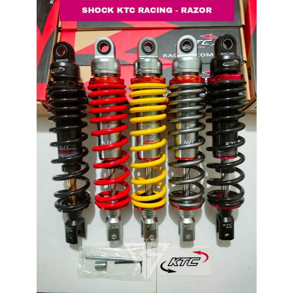 SHOCKBREAKER KTC RAZOR 300MM/325MM VARIO 110/125/150 OLD LED MIO SCOOPY BEAT NEW KEYLESS SHOCK BELAK