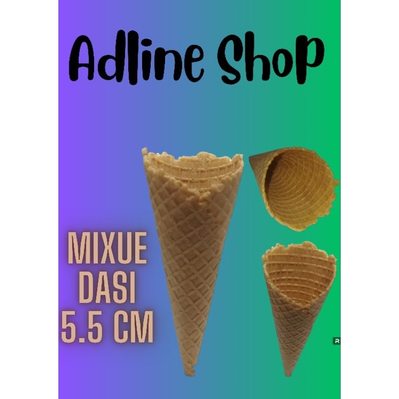 

Cone Es Krim Waffle Mixue Dasi 5.5 Cm / Sugar Rolled Cone / Cone Waffle Mixue Dasi 1 Pack Isi 10 Pcsr432