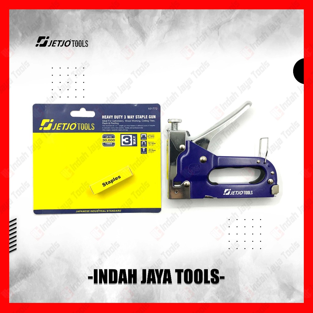 

JETJO Staples Gun Tacker 3 in 1 - Stapler Jok Tembak Hekter Manual