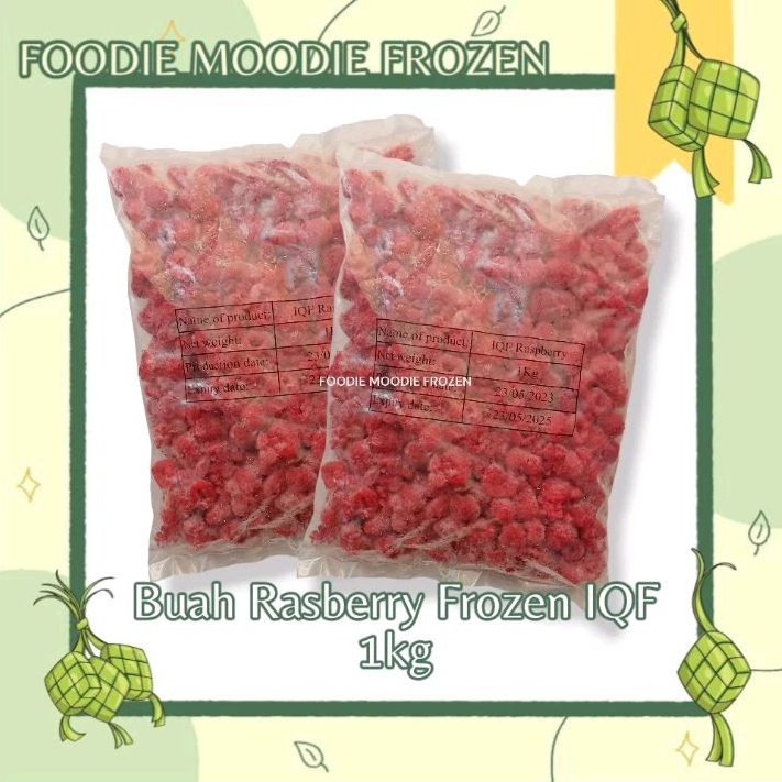 

Buah rasberry Frozen IQF import 1kg/buah rasberi