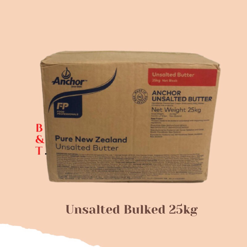 

Unsalted bulked Butter 25kg