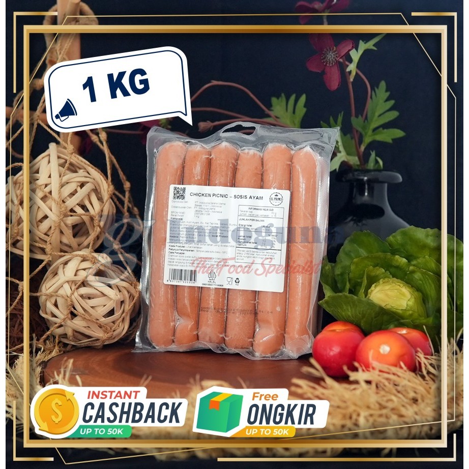 

EL PRIMO Sosis Ayam / Chicken Picnic 1Kg - Indoguna