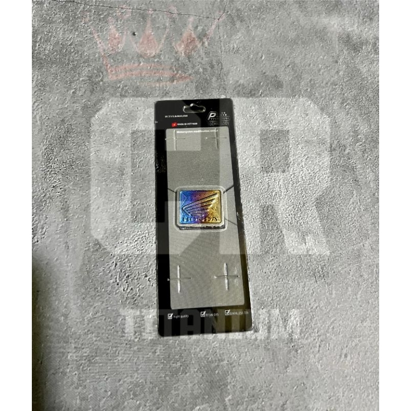 emblem honda titanium emblem spedometer titanium