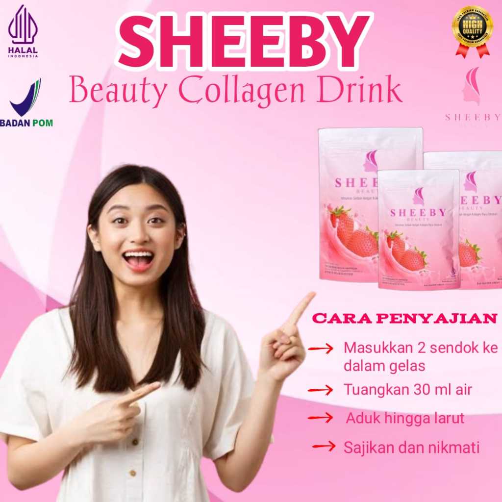 Sheeby Beauty Pemutih Badan,Minuman Collagen Drink Ori Sheeby Beauty Collagen Sheeby Beauty