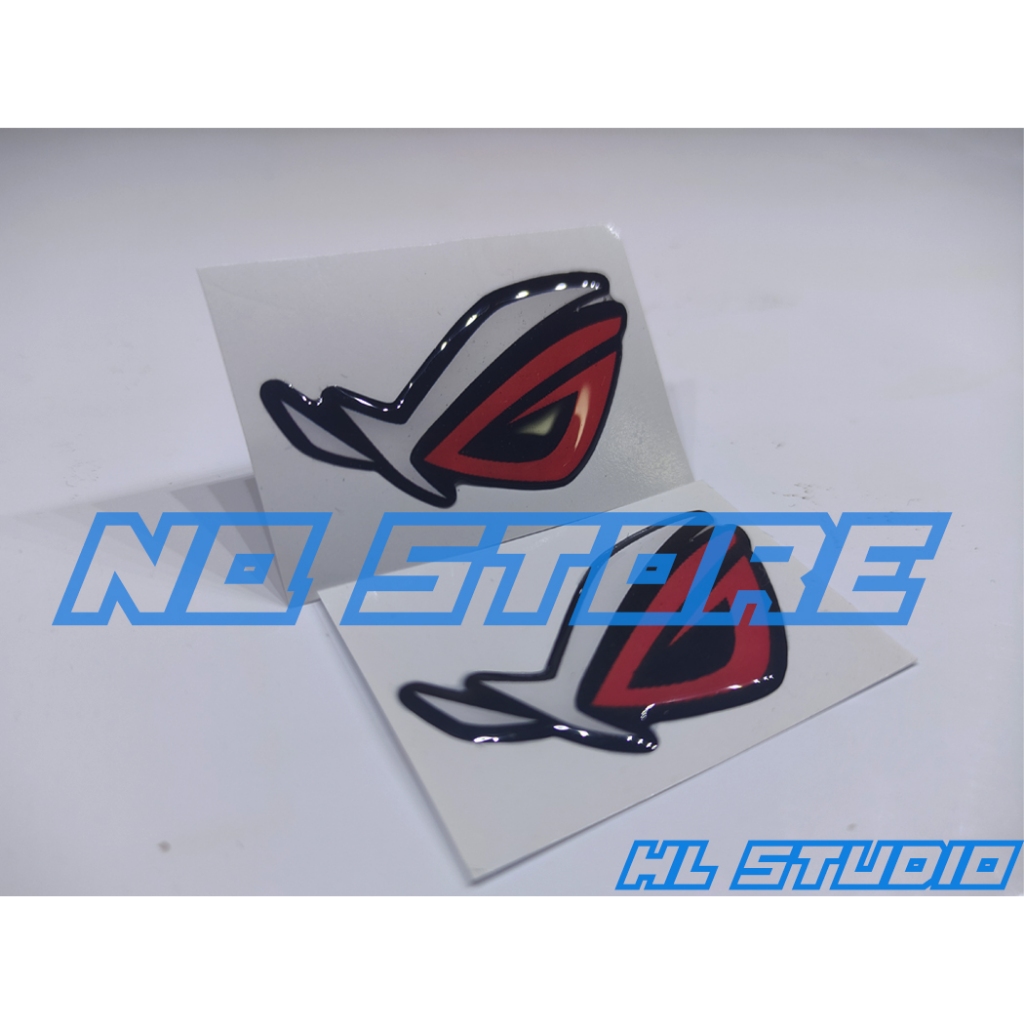 

EMBLEM ROG RESIN LENTUR TIMBUL (RED WHITE)