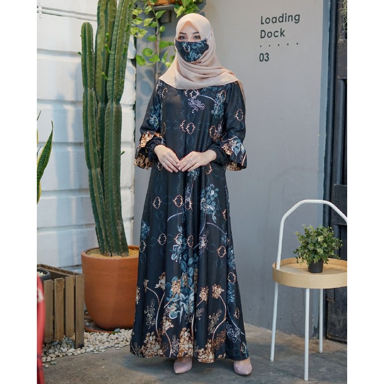 Terbaik Warna Warni Brand BAJU GAMIS PESTA Ariana maxi couple Ibu dan Anak Maxi motif Fashion Wanita