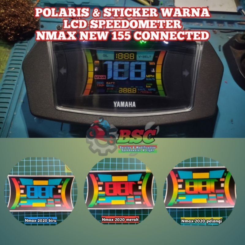 Sticker LCD Nmax 2020,modif speedometer Nmax 2020