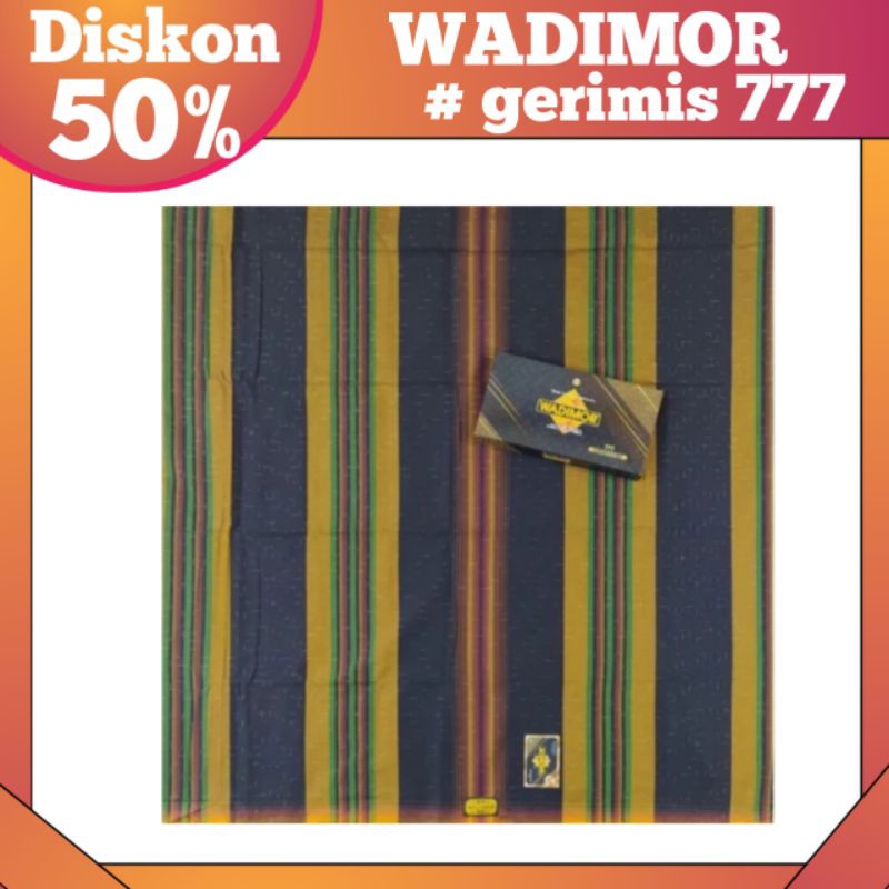 Sarung WADIMOR Gerimis Polos / Motif 777 MURAH GROSIR & ECER SARUNG MURAH PRIA DEWASA