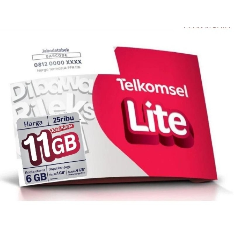 Kartu Perdana Telkomsel Lite 6GB