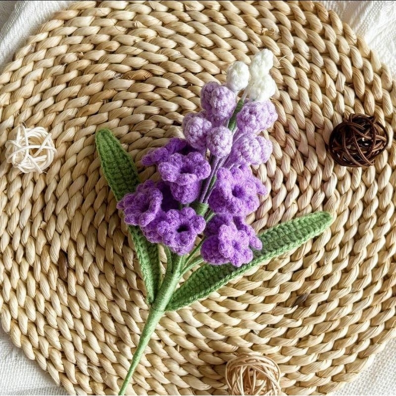 Hyacinth Grape flower crochet / Bunga hyacinth rajut
