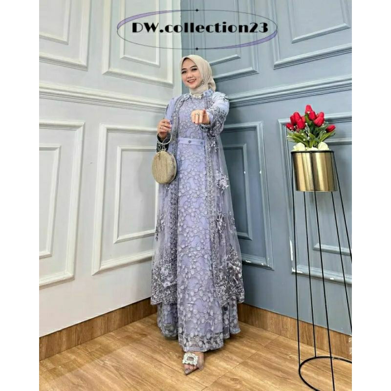 GAMIS BROKAT IMPORT TERBARU / GAMIS PESTA SUPER MEWAH