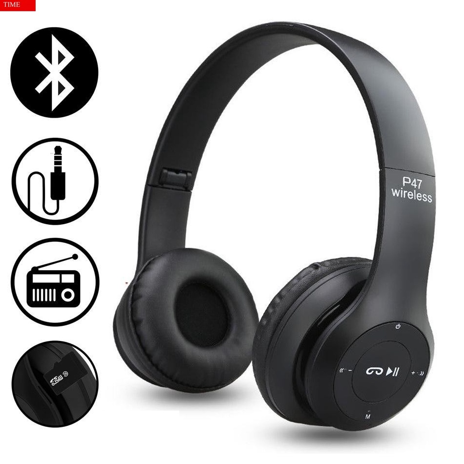 Headmounted P47 Bluetooth headsetBluetooth headset P47Wireless headsetWireless Super Bassearphone