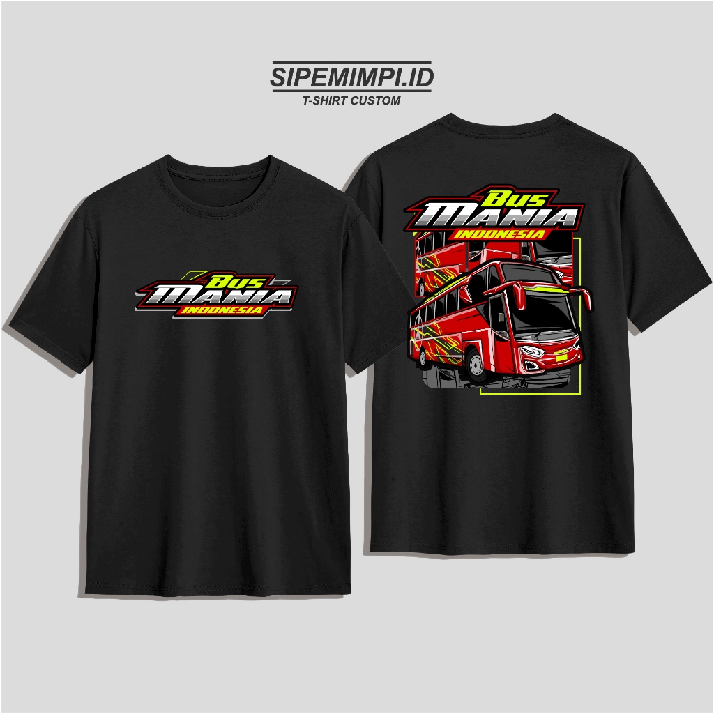 SIPEMIMPI.ID//T-SHIRT KAOS BUS MANIA INDONESIA//BANYAK PILIHAN WARNA