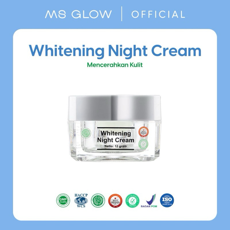 Night Cream Whitening Ms glow / Ms glow whitening