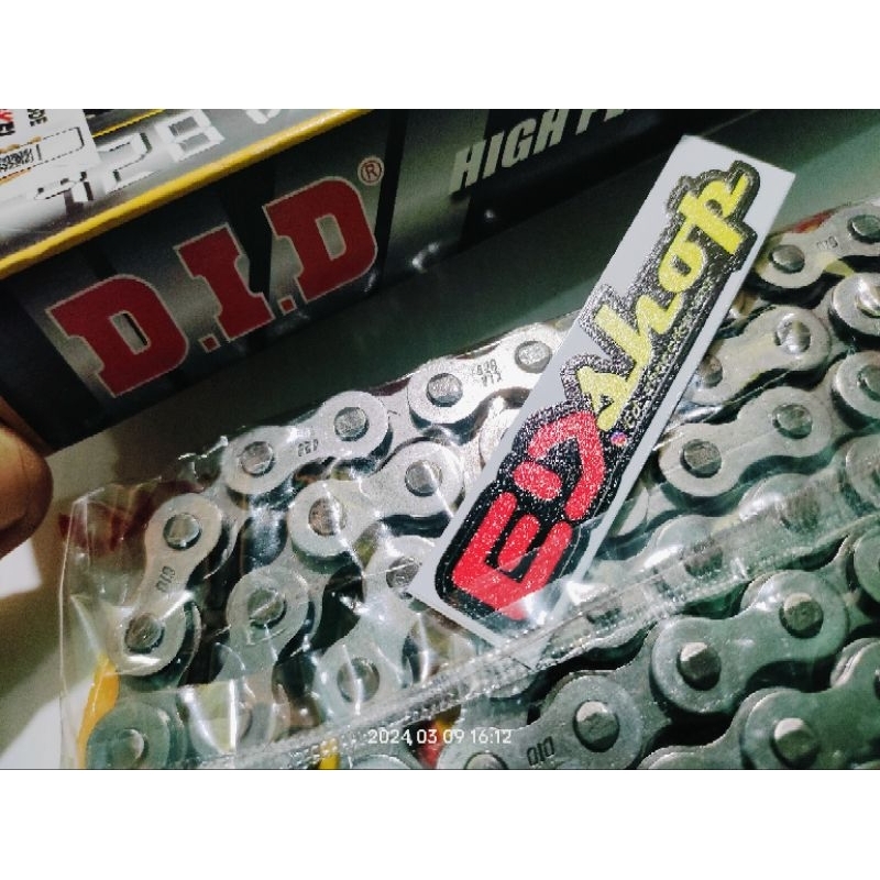 rantai DID 428 VIX Oring 130L HITAM O-RING TEBEL CBR 150 CB150 NINJA GSX VIXION ORIGINAL RACING BALA