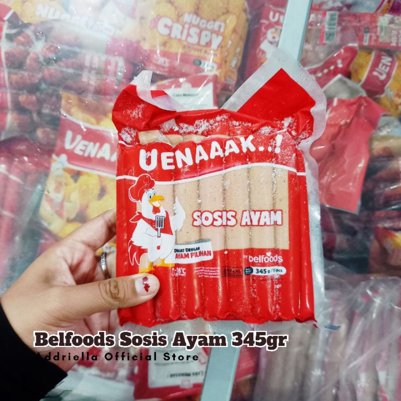 

ADDRIELLA Belfoods Sosis Ayam Uenaaak 345gr | Belfoods/Frozenfood/Frozenfood Murah