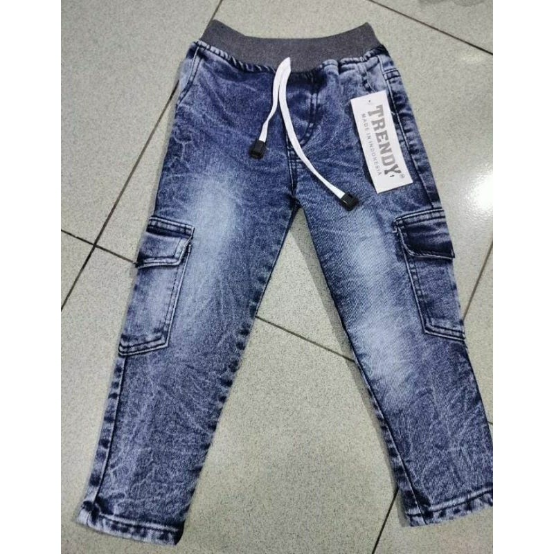 Celana Panjang Kempol Anak Jeans Snow umur1-7 tahun/Celana Anak Premium