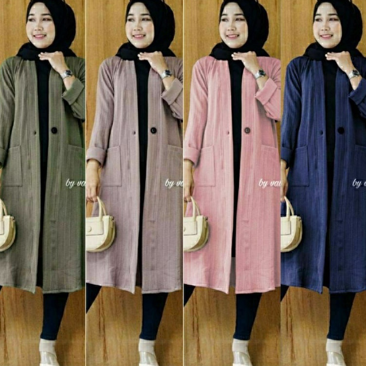 Check Here Jaket Knit Rajut Tebal Import Tessa Cardy 5 by Hijab Solo LIVE
