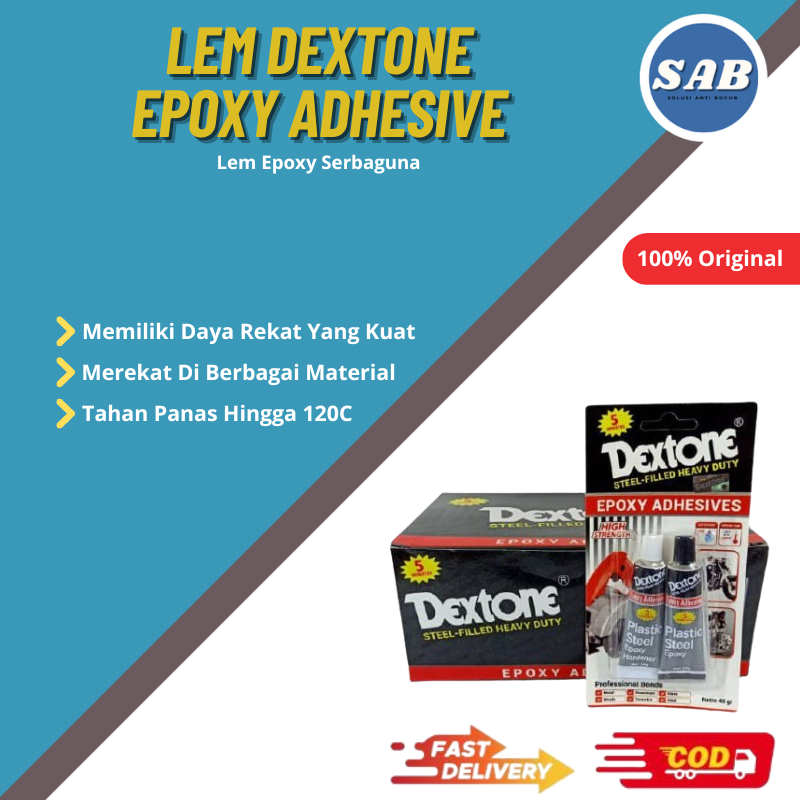 

Lem Besi Dextone Epoxy 5 Menit Daya Rekat Super Kuat Original