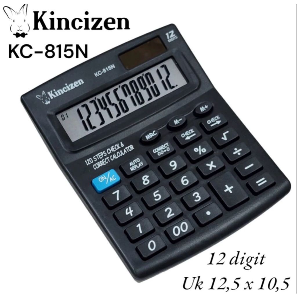 

mg Kalkulator Citizen CT-815 12 Dit / 2 Power / Check And Correct / Replay / CT - 815