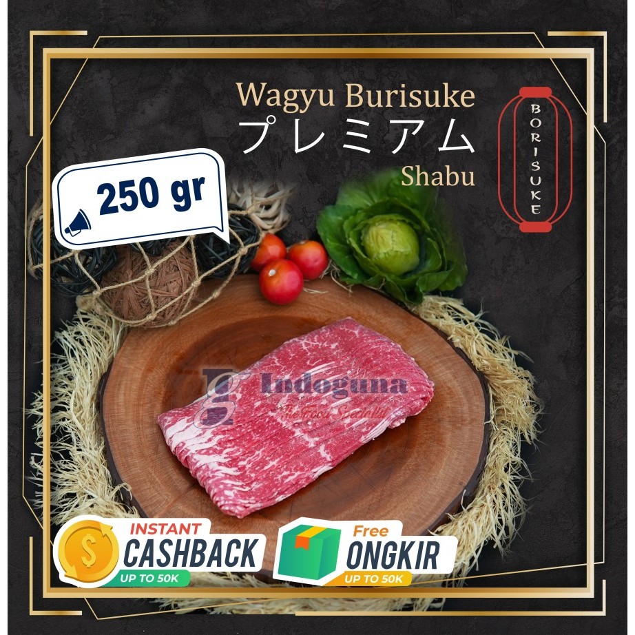 

AUS WAGYU BURISUKE MB 9 JAPANESE CATTLE CUT SHABU SHABU 250 GR