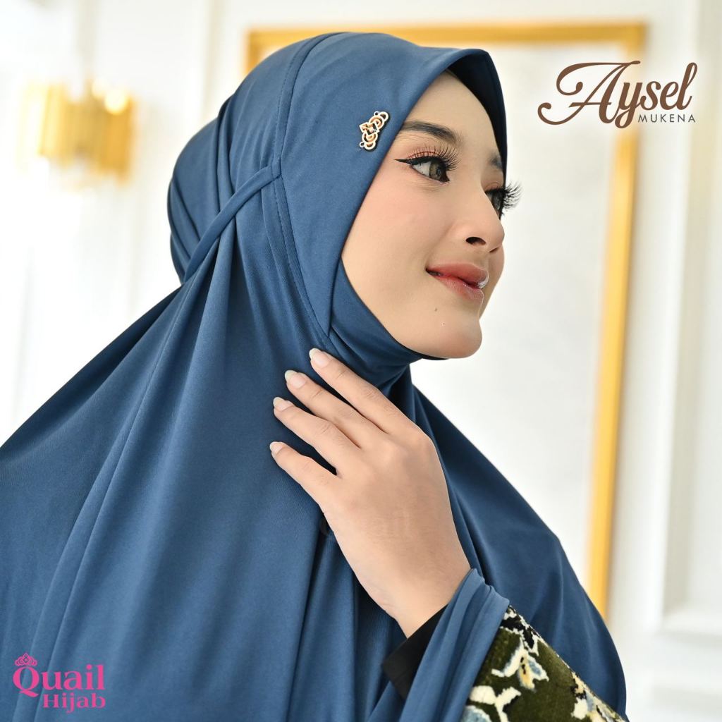 Quail Hijab - Aysel Mukena Jersey Premium | Mukena Bergo Dagu Jersey Mukena Daily Nyaman Exclusive