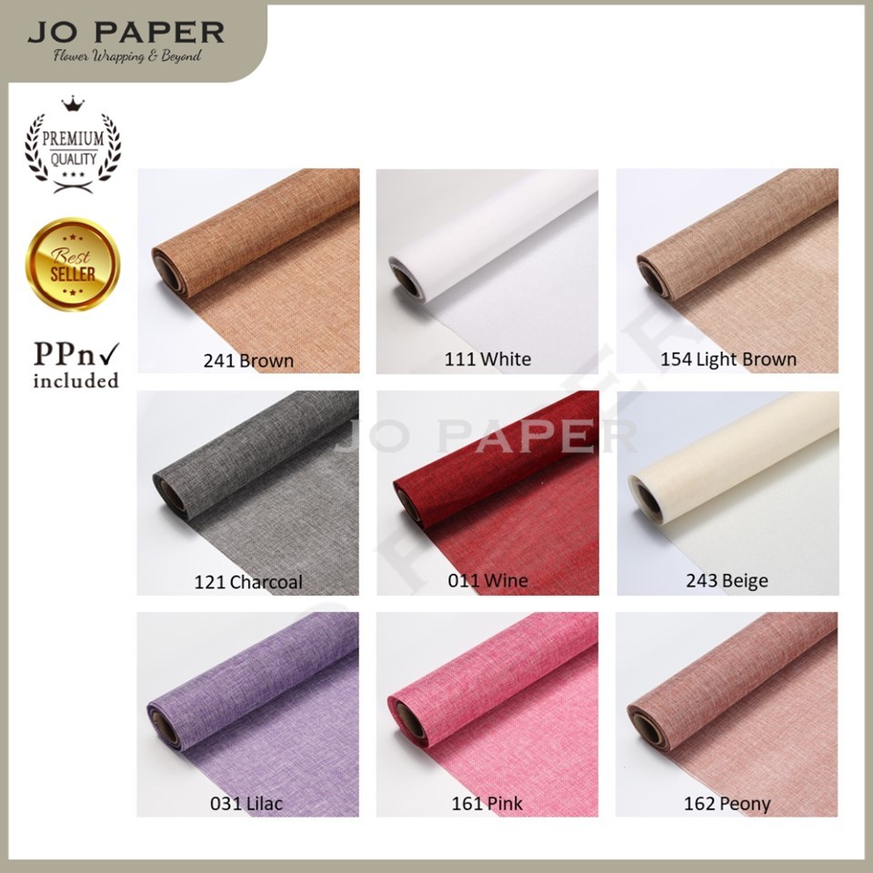 

Flower Wrapping Paper Jute Korea / Karung Goni / Mesh Roll / Kertas Buket Bunga Florist