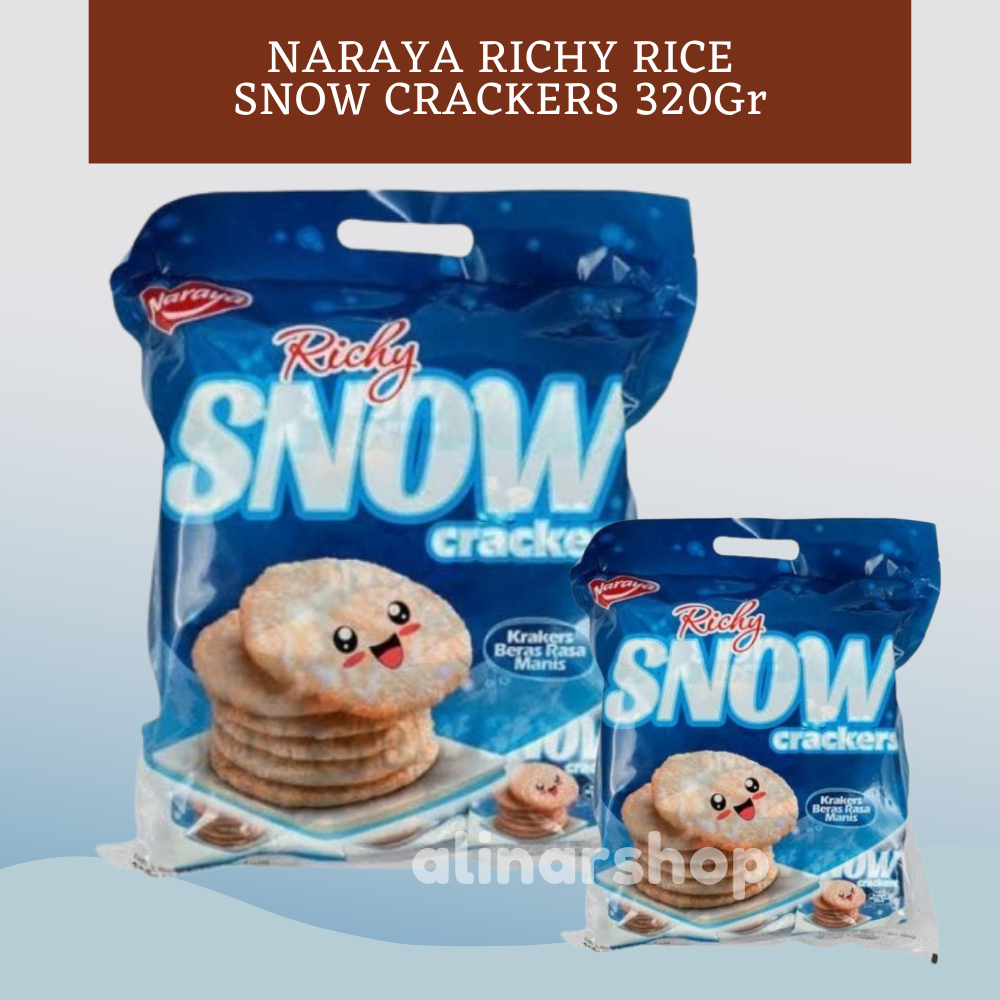 

NARAYA RICHY RICE CRACKERS SNOW/KRAKERS BERAS RASA MANIS 320Gr