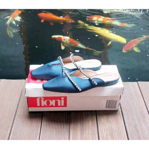 PAYLESS - FIONI FASHION CASUAL - BRIGHT BLUE SEPATU SANDAL WANITA WITH BOX