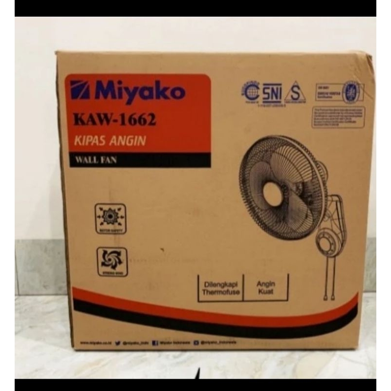 kipas angin wolfen 16 in Miyako kipas tembok miyako 16 in