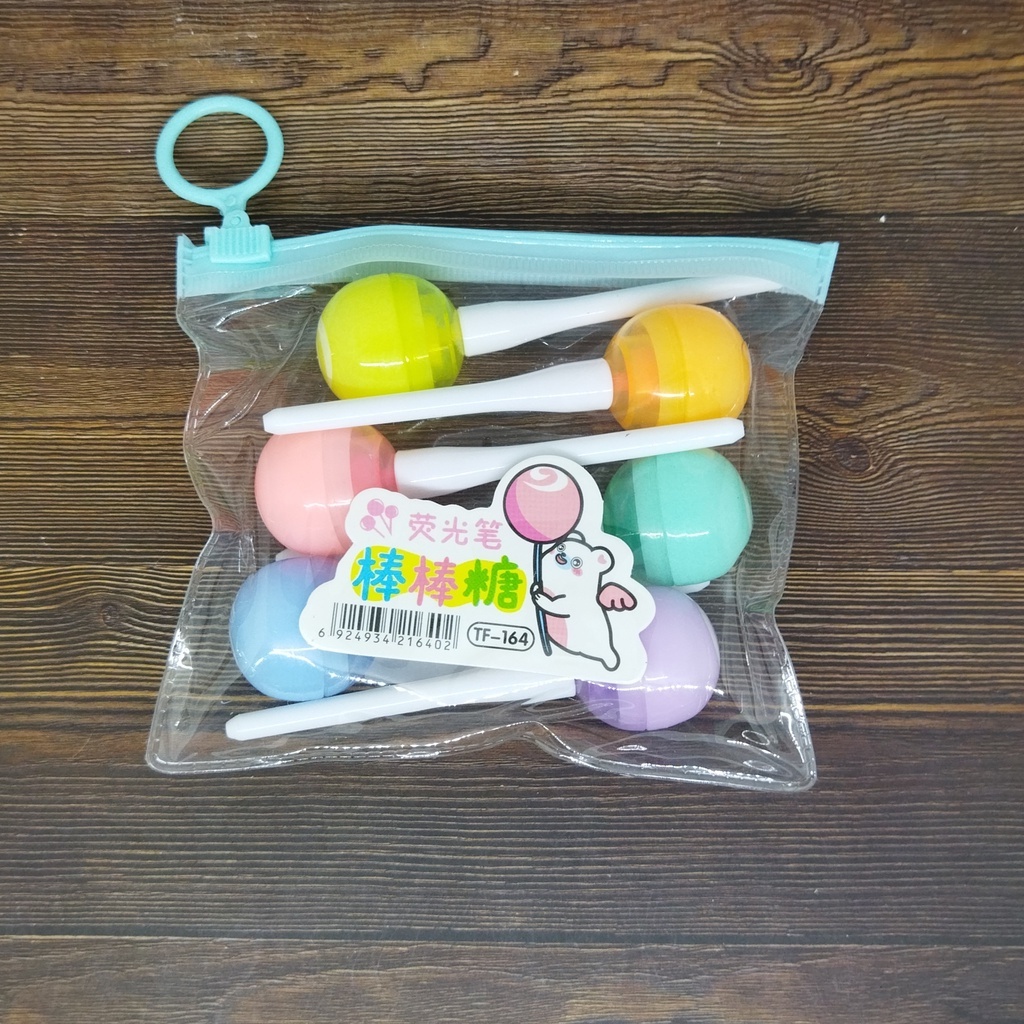 

Stabilo / Highlighter 6 warna motif Lollipop