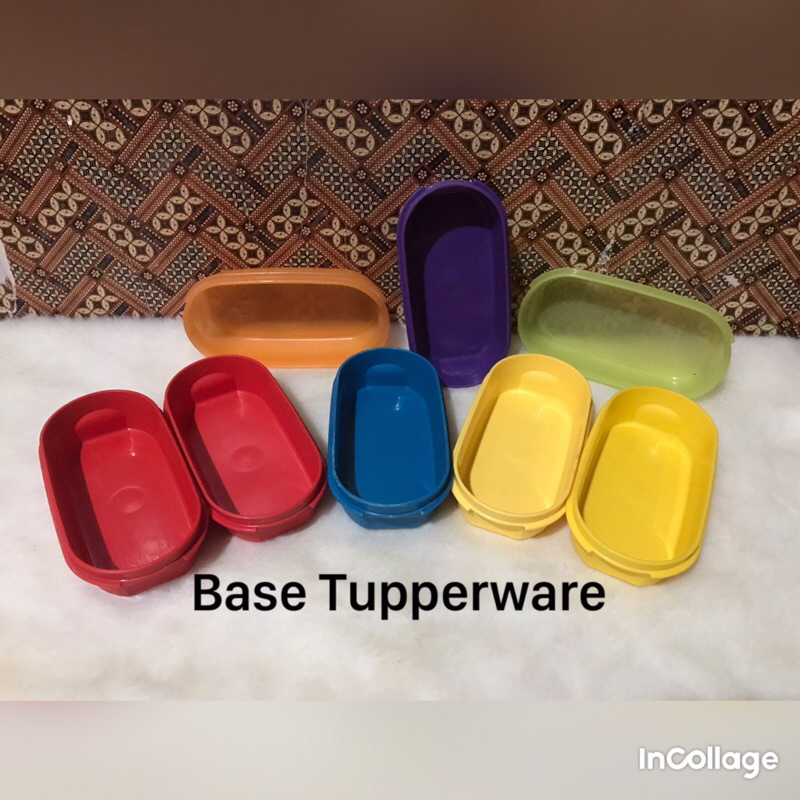 Base Midi Treasure ±300ml, Tupperware second PL,satuan 1pc, toples plastik wadah bekal anak tempat m