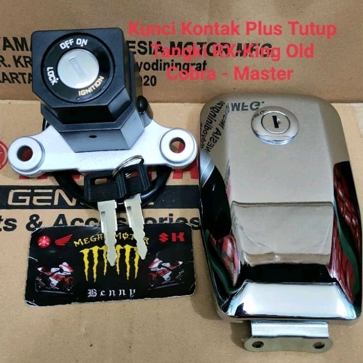 Kunci Kontak Plus Tutup Tangki RX-King Old Cobra - RX-King Master OEM Dikunci Ada Tulisan YAMAHA.