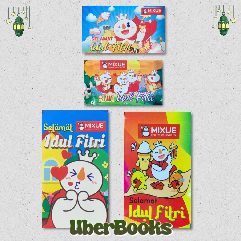 

Amplop THR Variasi Mixue Ukuran Kecil Isi 100 / Angpau Idul Fitri