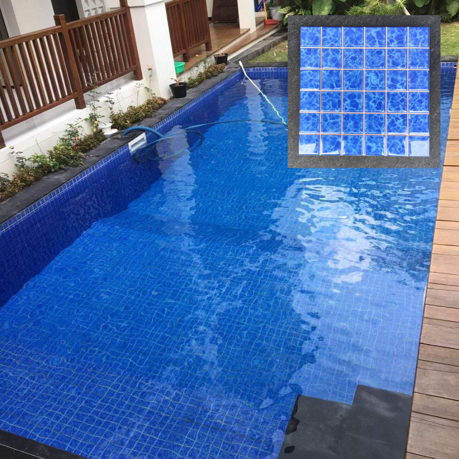 Keramik Kolam Renang Roman Warna Biru - Tipe PWA 33716 Supreme