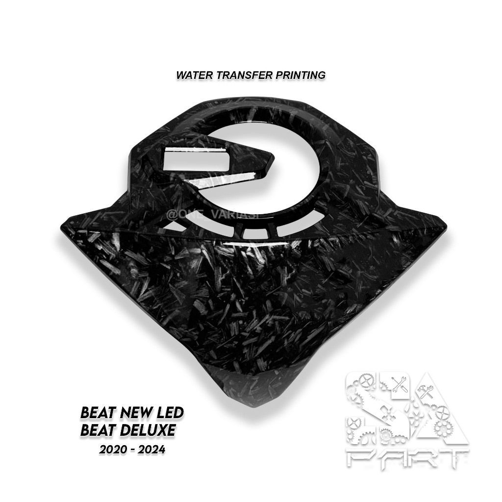 VISOR SPIDO BEAT BEAT LED NEW DELUXE CARBON FORGED COVER SPEEDOMETER BEAT DELUXE KARBON 2020/2024 FO