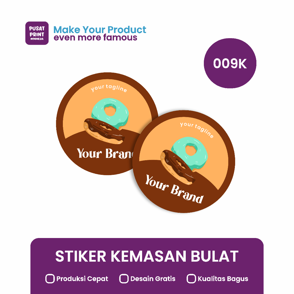 

Stiker Kemasan Bulat 009K